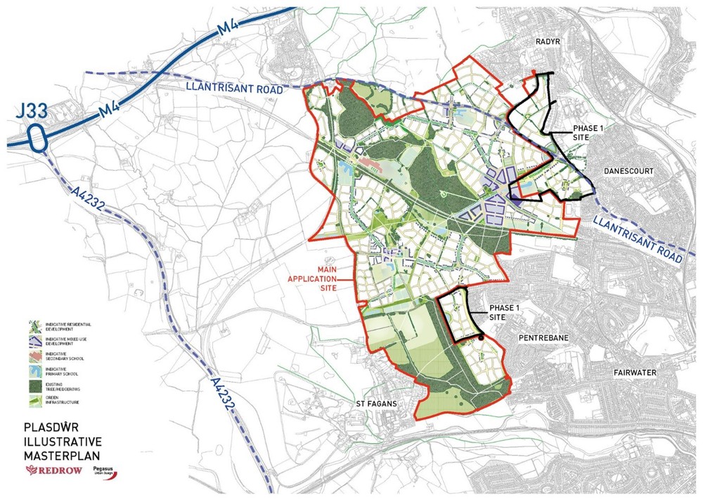 Plasdwr and surrounding area masterplan