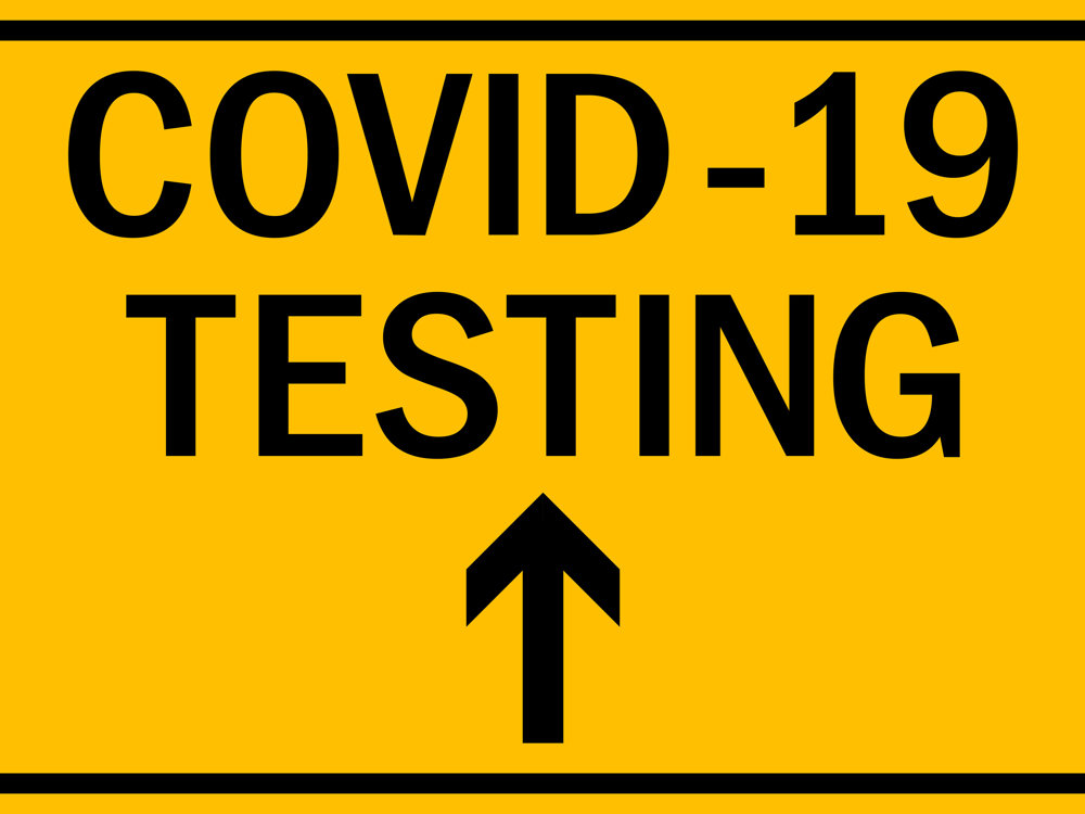 Covid 19 Testing Sign